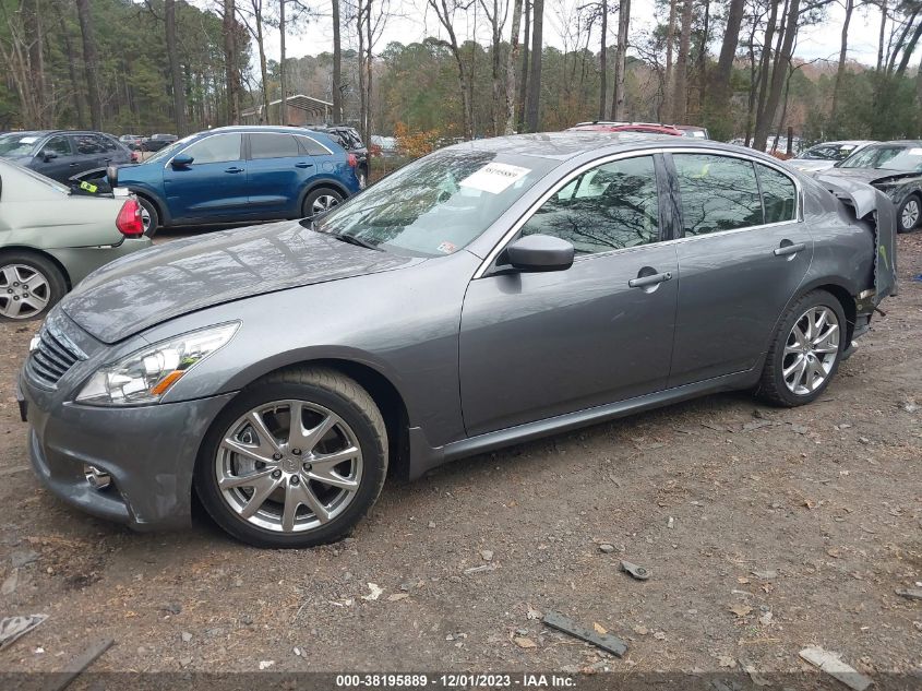 2013 INFINITI G37 SPORT JN1CV6APXDM302085