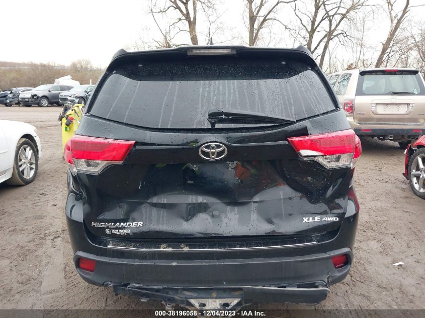 2018 TOYOTA HIGHLANDER XLE - 5TDJZRFH1JS537616