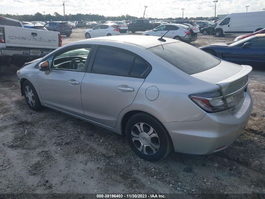 2015 HONDA CIVIC HYBRID - 19XFB4F30FE200180