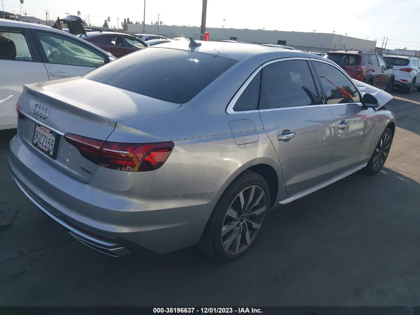 2022 AUDI A4 PREMIUM 40 - WAUABAF4XNA015215