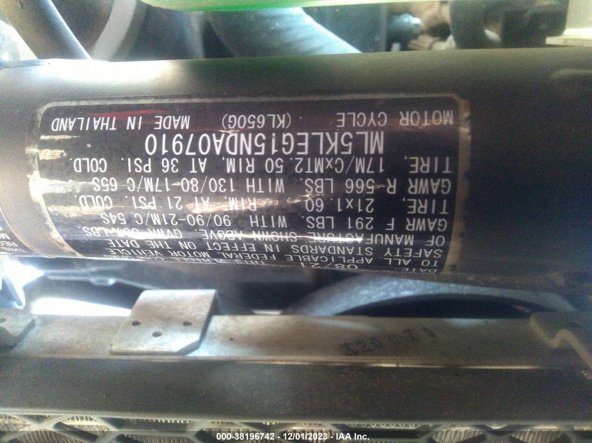 2022 KAWASAKI KL650 G - ML5KLEG15NDA07910