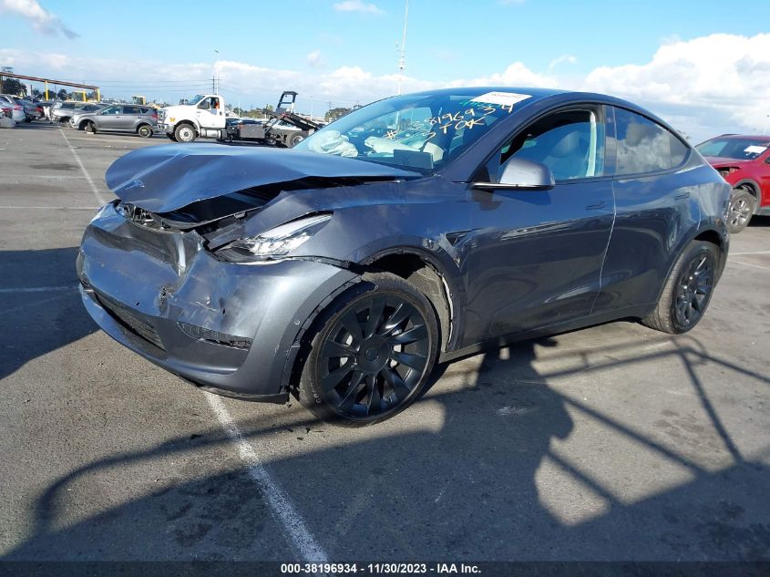 2022 TESLA MODEL Y - 7SAYGDEE8NF486286