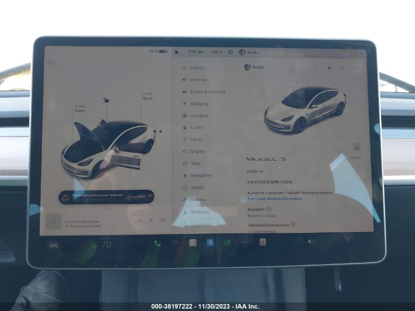 2023 TESLA MODEL 3 - 5YJ3E1EA2PF475215