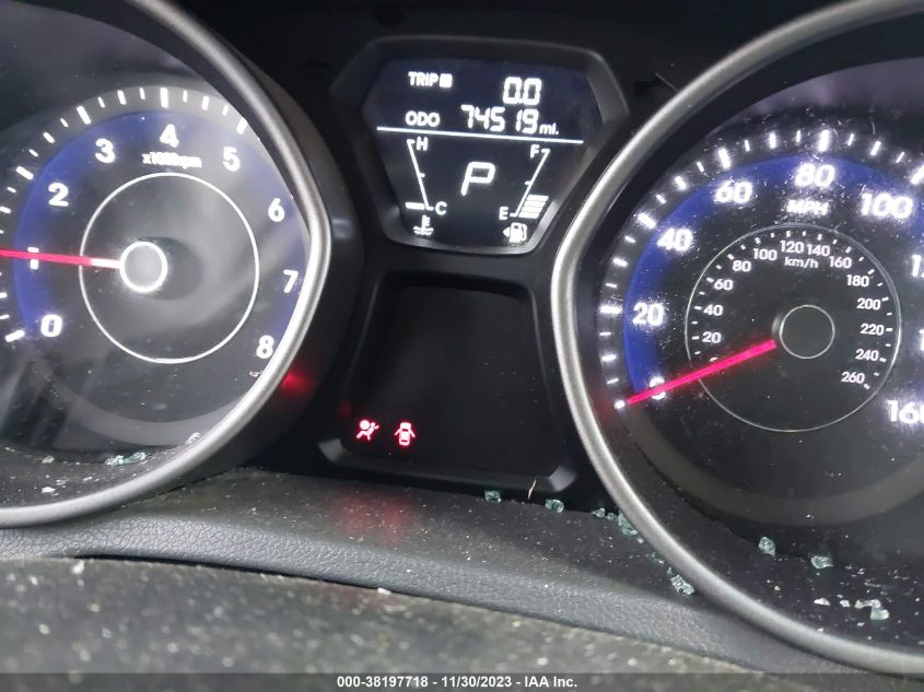 2013 HYUNDAI ELANTRA GLS - 5NPDH4AE8DH198072