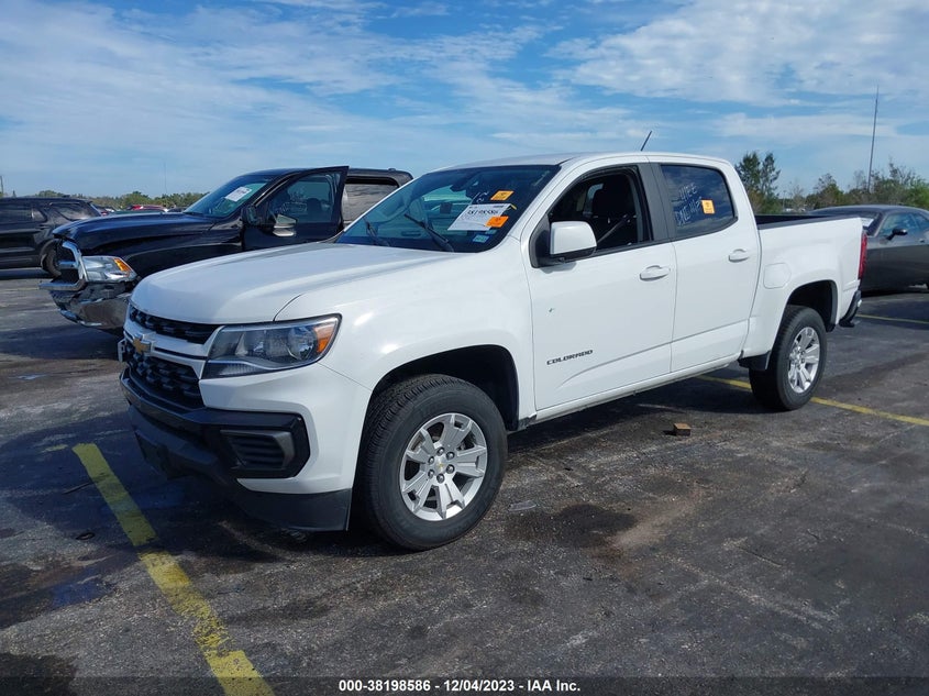 VIN 1GCGSCENXM1148624 2021 CHEVROLET COLORADO LT