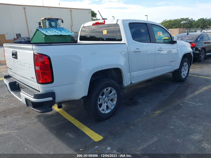 VIN 1GCGSCENXM1148624 2021 CHEVROLET COLORADO LT