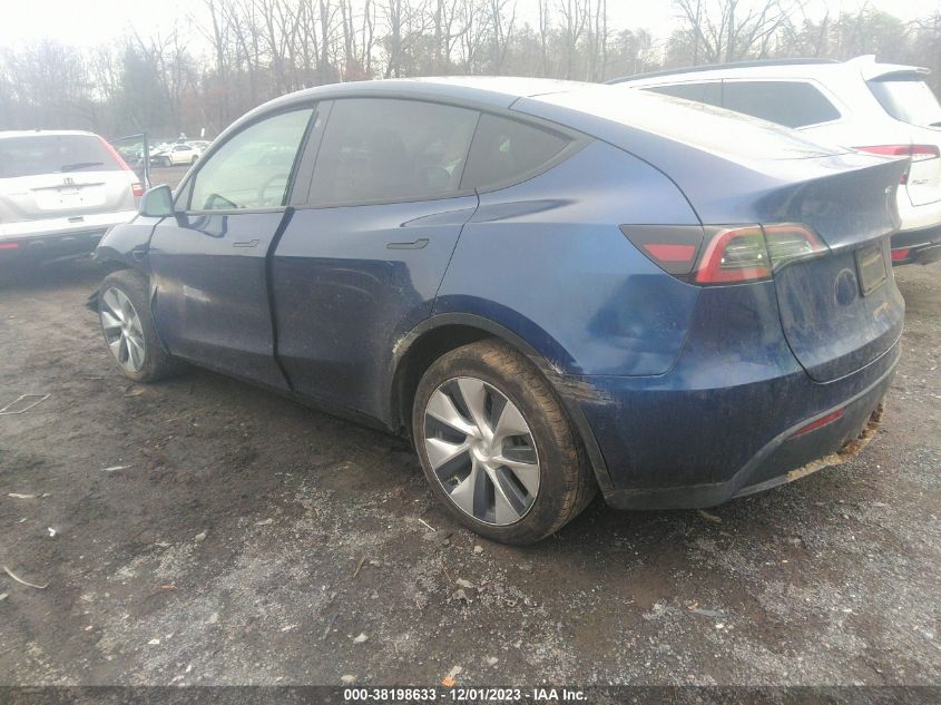 2022 TESLA MODEL Y - 7SAYGDEE0NF443481