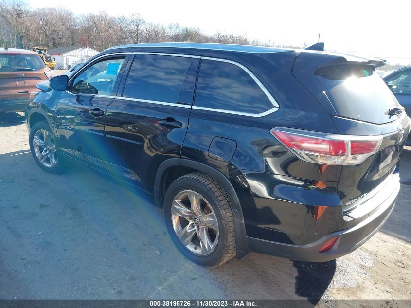 2016 TOYOTA HIGHLANDER LIMITED/LTD PLATINUM - 5TDDKRFH1GS274327