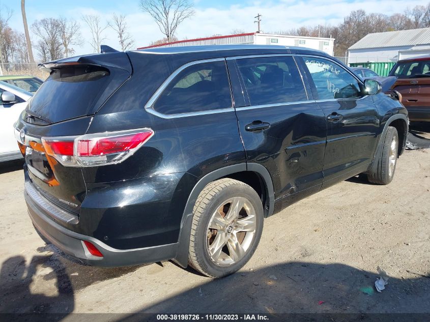 2016 TOYOTA HIGHLANDER LIMITED/LTD PLATINUM - 5TDDKRFH1GS274327