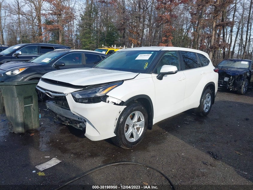 VIN 5TDKDRAHXPS503595 2023 TOYOTA HIGHLANDER LE