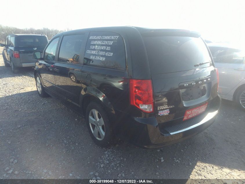 2013 DODGE GRAND CARAVAN SE - 2C4RDGBG4DR533074