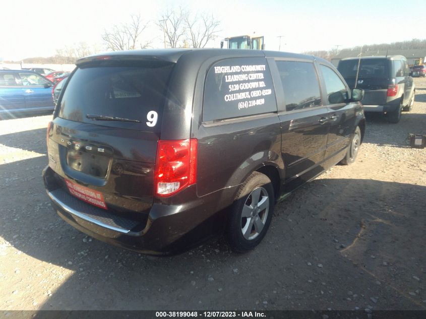 2013 DODGE GRAND CARAVAN SE - 2C4RDGBG4DR533074