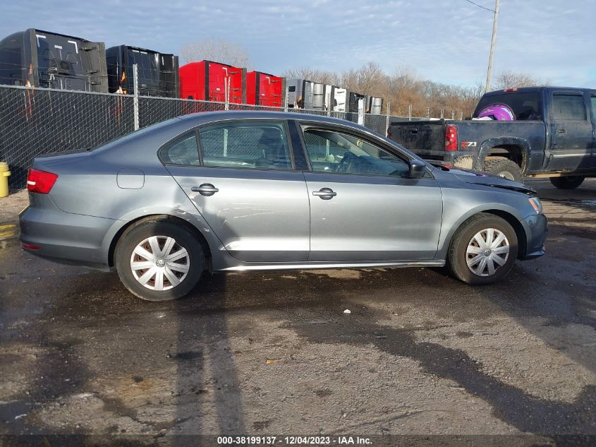 2015 VOLKSWAGEN JETTA 2.0L S - 3VW2K7AJ7FM317764