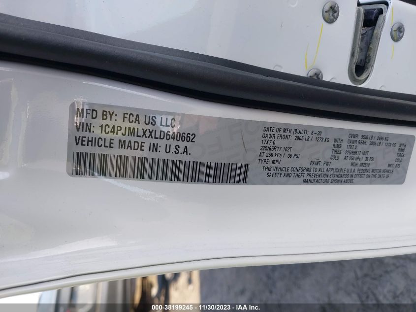 2020 JEEP CHEROKEE LATITUDE PLUS - 1C4PJMLXXLD640662