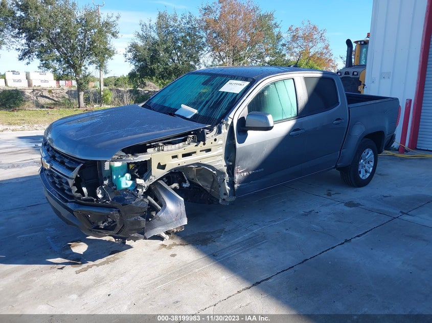 VIN 1GCGSCEN1M1206376 2021 CHEVROLET COLORADO LT