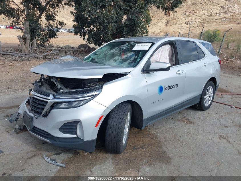 2022 CHEVROLET EQUINOX LT - 3GNAXJEV1NL224602