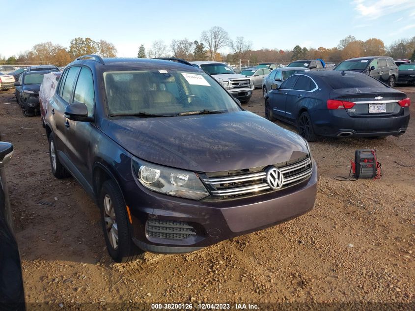 2016 VOLKSWAGEN TIGUAN S - WVGAV7AXXGW531798