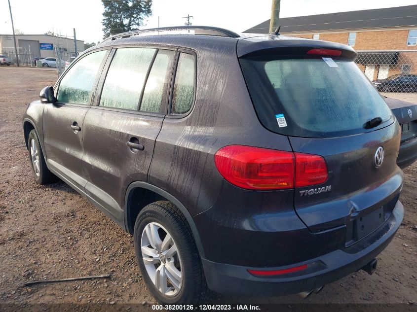 2016 VOLKSWAGEN TIGUAN S - WVGAV7AXXGW531798