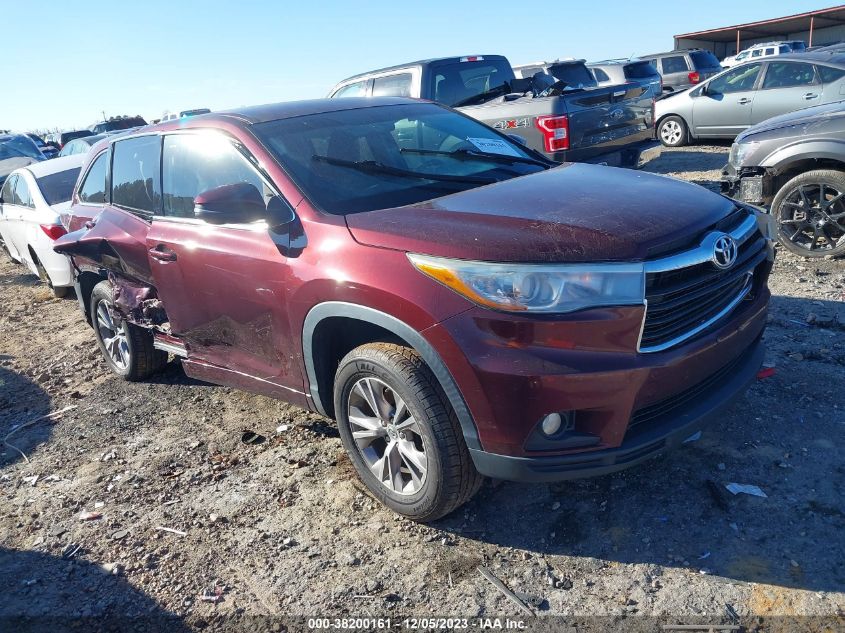 2015 TOYOTA HIGHLANDER LE/LE PLUS - 5TDZKRFH2FS055722