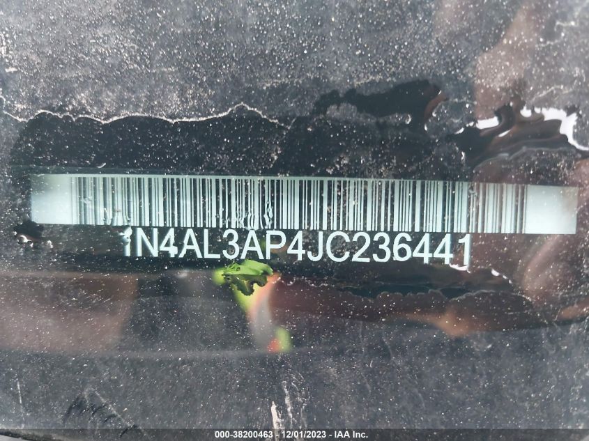 2018 NISSAN ALTIMA 2.5/S/SV/SL/SR - 1N4AL3AP4JC236441