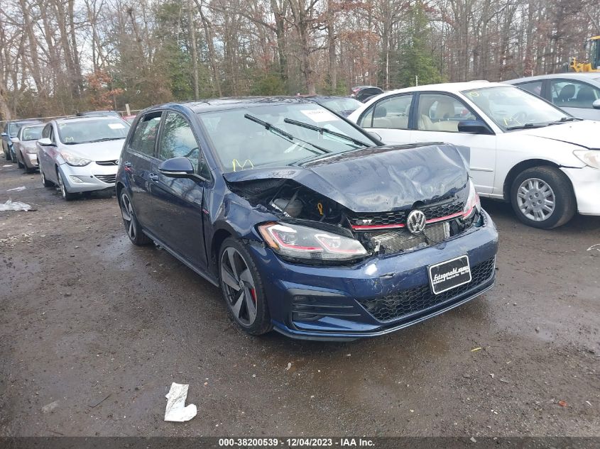 3VW447AU9JM277371 VOLKSWAGEN GOLF GTI 2.0T AUTOBAHN 2018