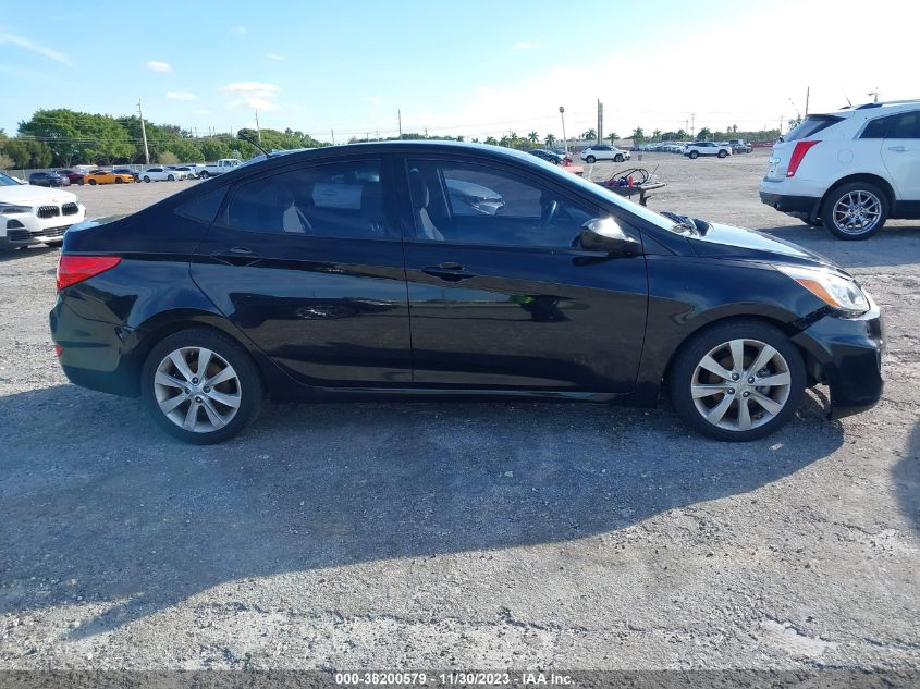 2014 HYUNDAI ACCENT GLS/SE - KMHCU4AEXEU608770