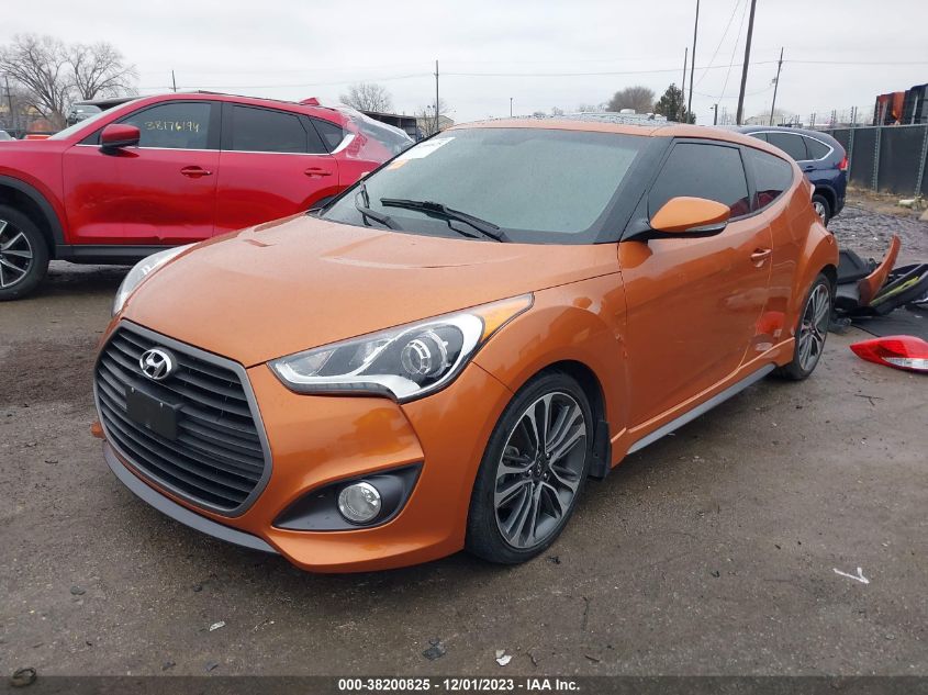 2016 HYUNDAI VELOSTER TURBO - KMHTC6AE5GU249426