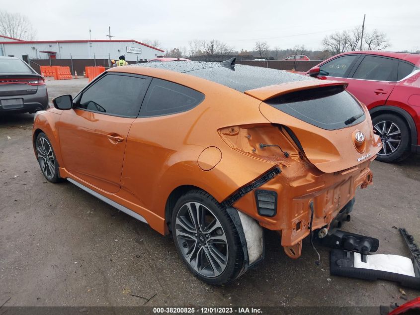 2016 HYUNDAI VELOSTER TURBO - KMHTC6AE5GU249426