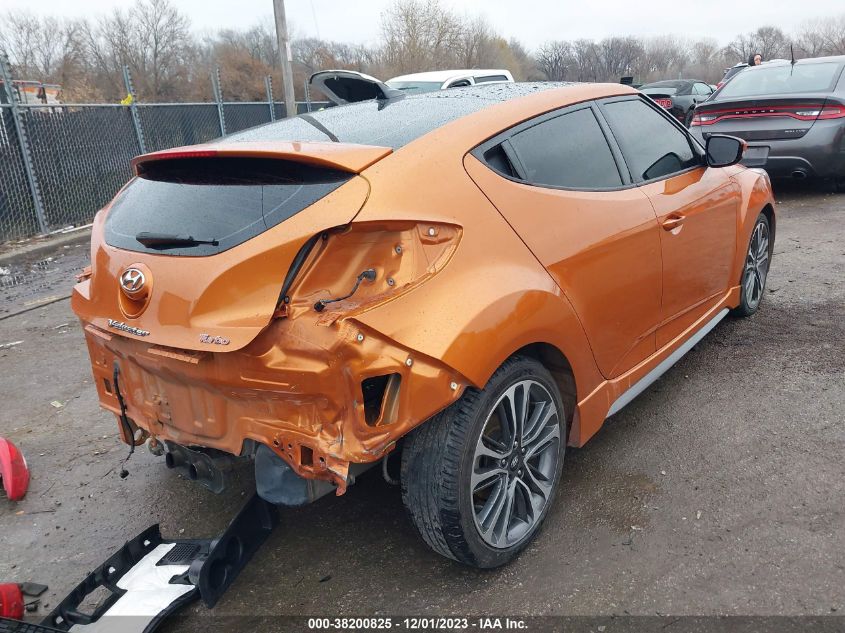 2016 HYUNDAI VELOSTER TURBO - KMHTC6AE5GU249426