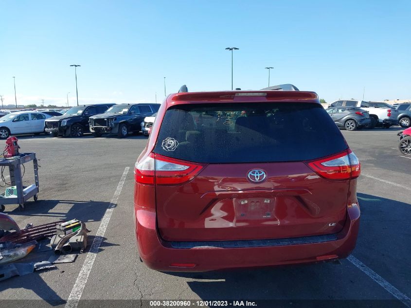 2015 TOYOTA SIENNA LE 8 PASSENGER - 5TDKK3DC1FS677170