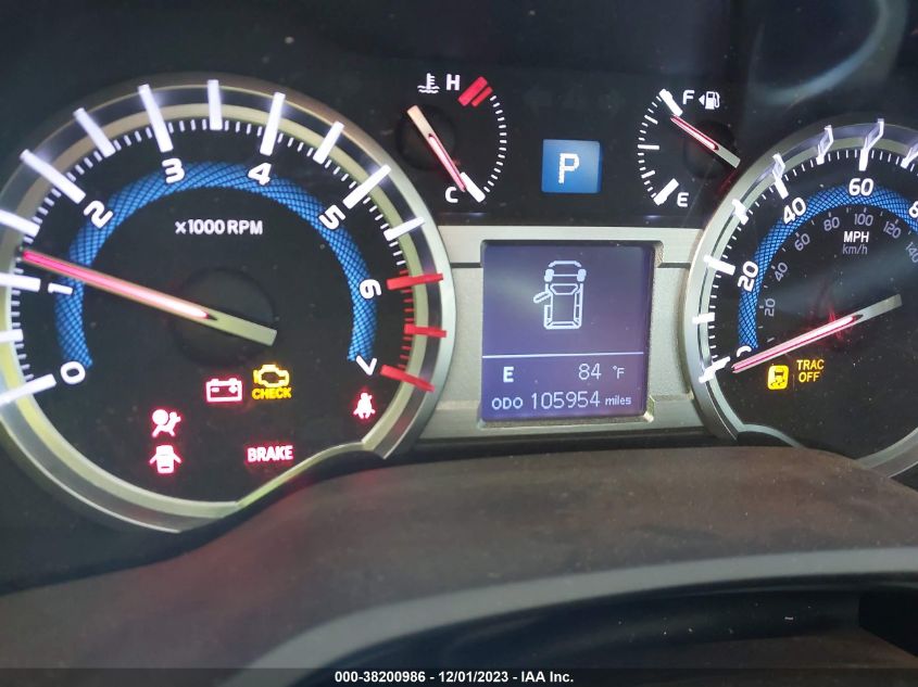 2017 TOYOTA 4RUNNER SR5/LIMITED/SR5 PREMIUM - JTEZU5JR9H5155761