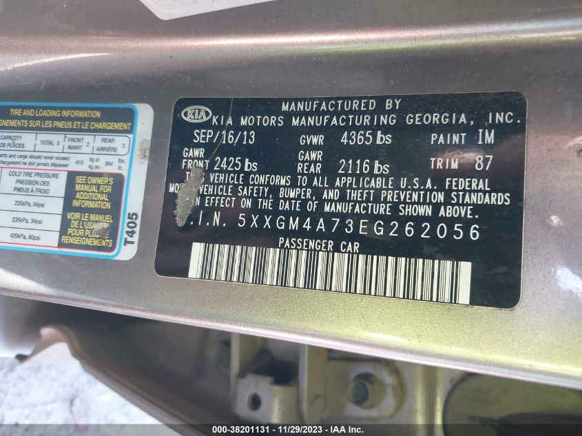 2014 KIA OPTIMA LX - 5XXGM4A73EG262056
