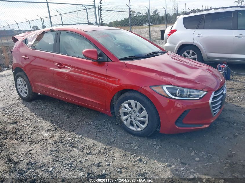 2017 HYUNDAI ELANTRA SE - 5NPD74LF0HH144862