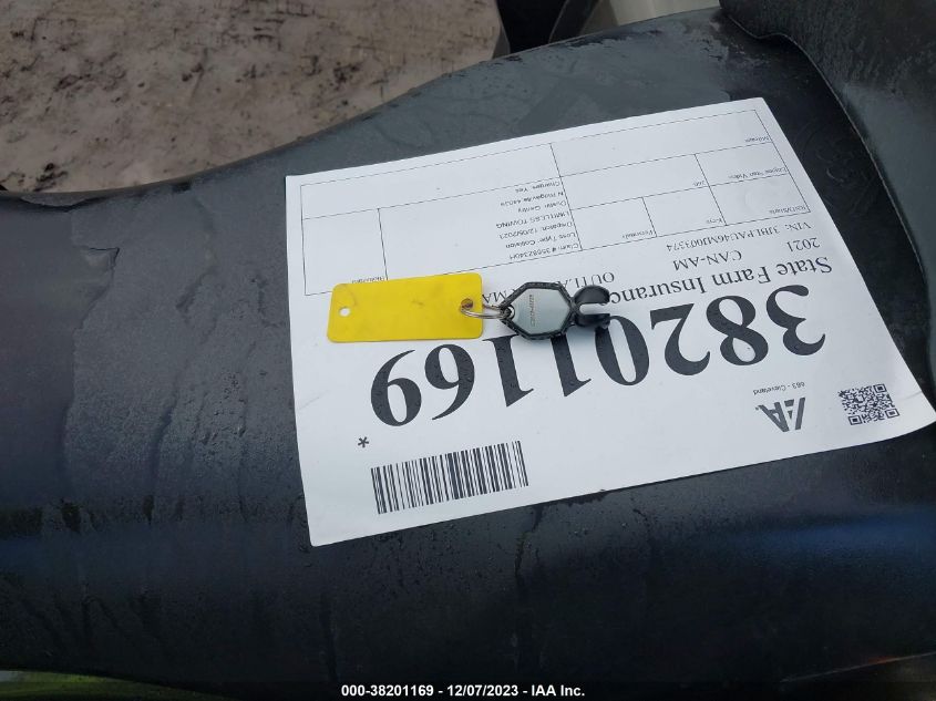 2021 CAN-AM OUTLANDER MAX XT 850/XT-P 850 3JBLPAU46MJ003374
