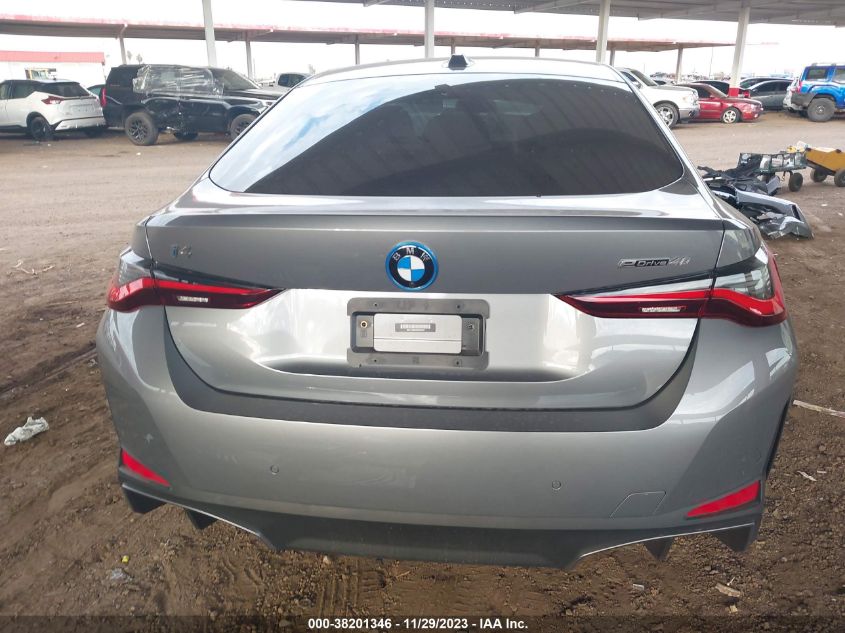 2022 BMW I4 EDRIVE40 WBY73AW0XNFN10801