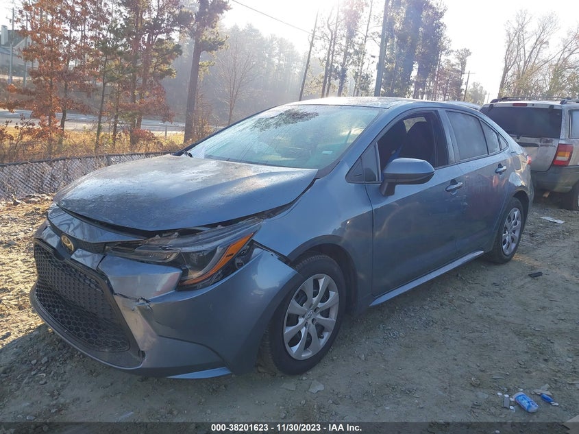 VIN 5YFEPMAEXMP184054 2021 TOYOTA COROLLA LE