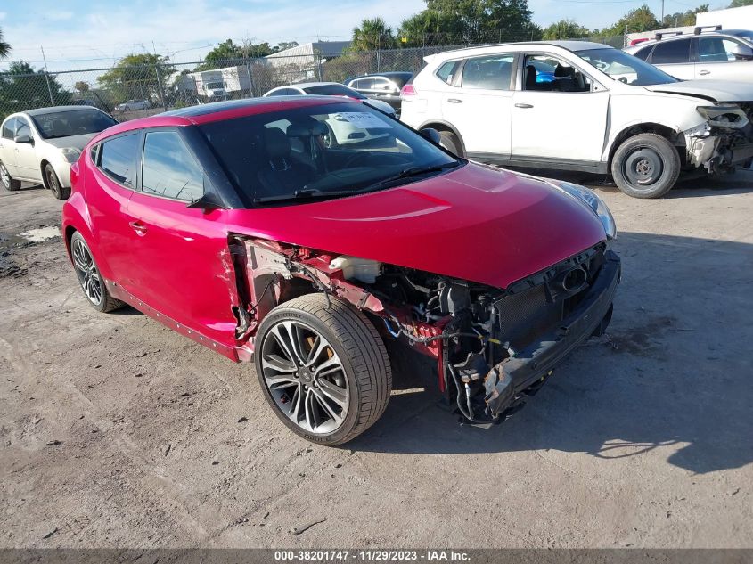 2016 HYUNDAI VELOSTER TURBO - KMHTC6AE5GU258336