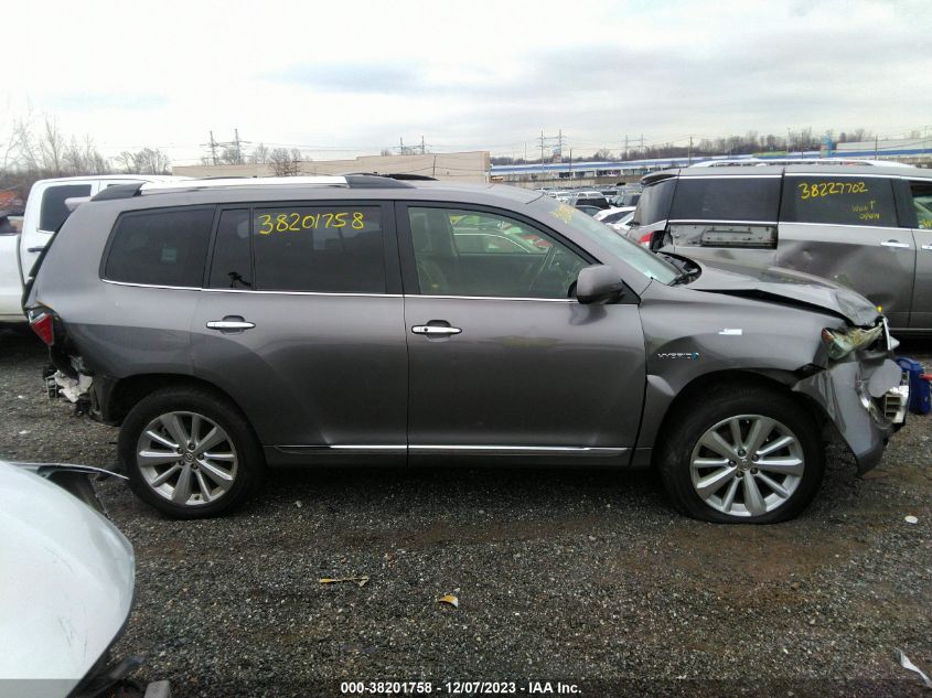 2013 TOYOTA HIGHLANDER HYBRID LIMITED V6 - JTEDC3EH7D2018588