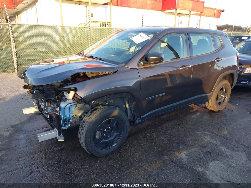 VIN 3C4NJDABXKT599991 2019 JEEP COMPASS SPORT 4X4