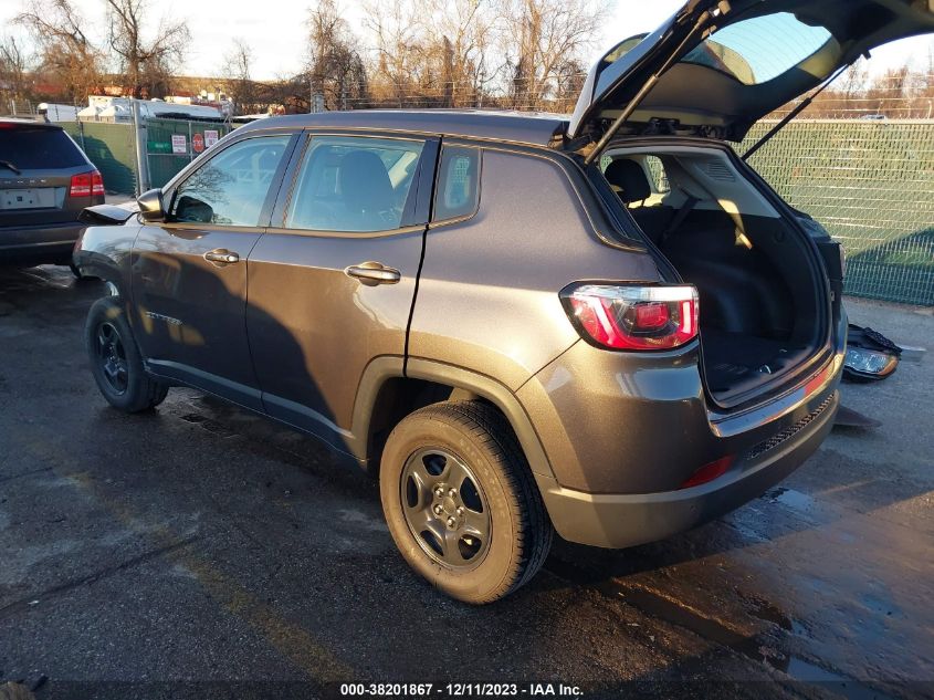 VIN 3C4NJDABXKT599991 2019 JEEP COMPASS SPORT 4X4