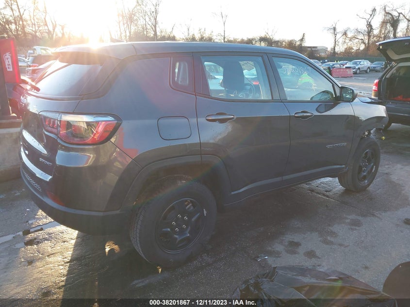 VIN 3C4NJDABXKT599991 2019 JEEP COMPASS SPORT 4X4