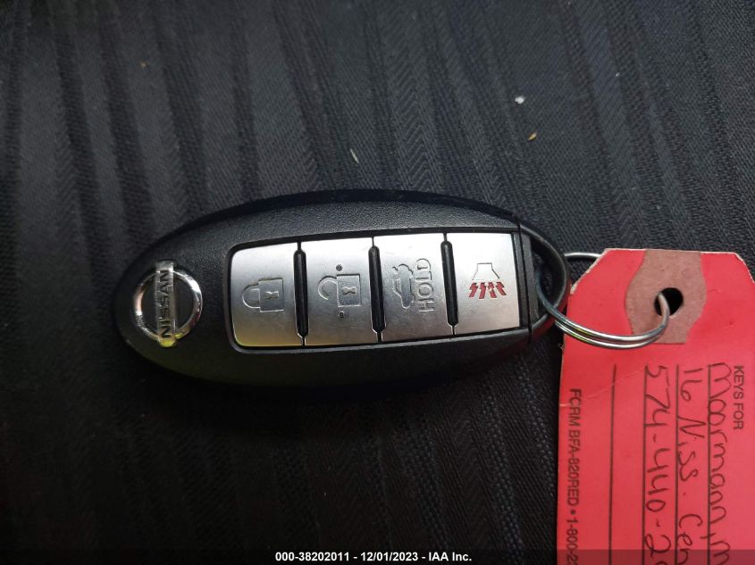 2016 NISSAN SENTRA S/SV/SR/SL - 3N1AB7AP2GL667008