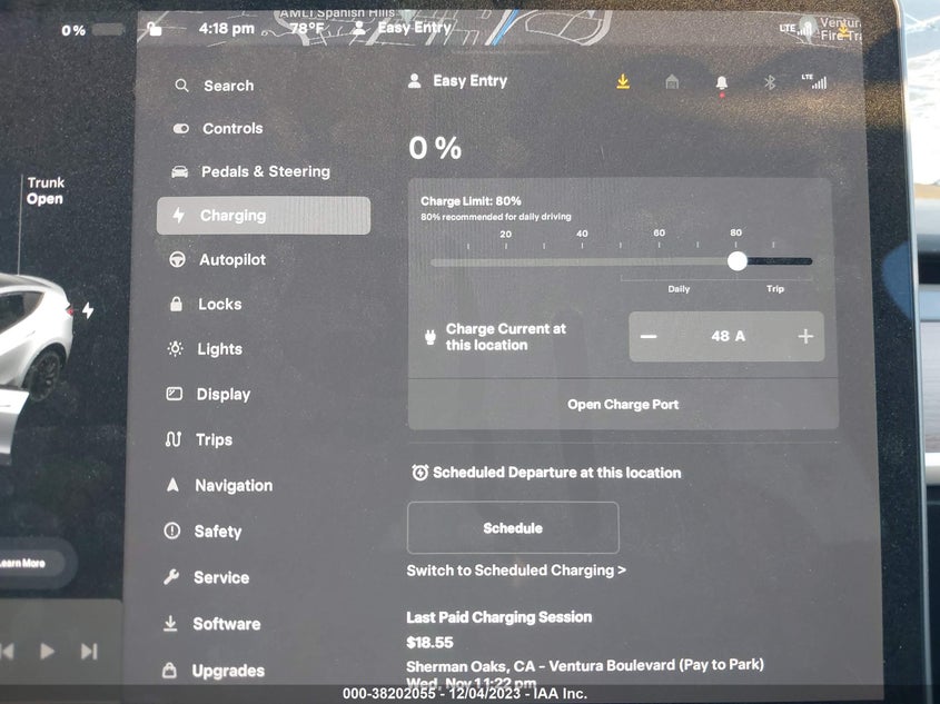 VIN 7SAYGDEF4PF885871 2023 TESLA MODEL Y