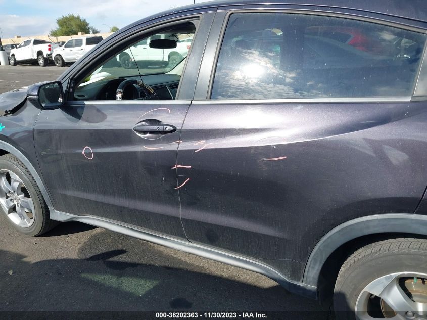 2016 HONDA HR-V EX - 3CZRU5H5XGM755005