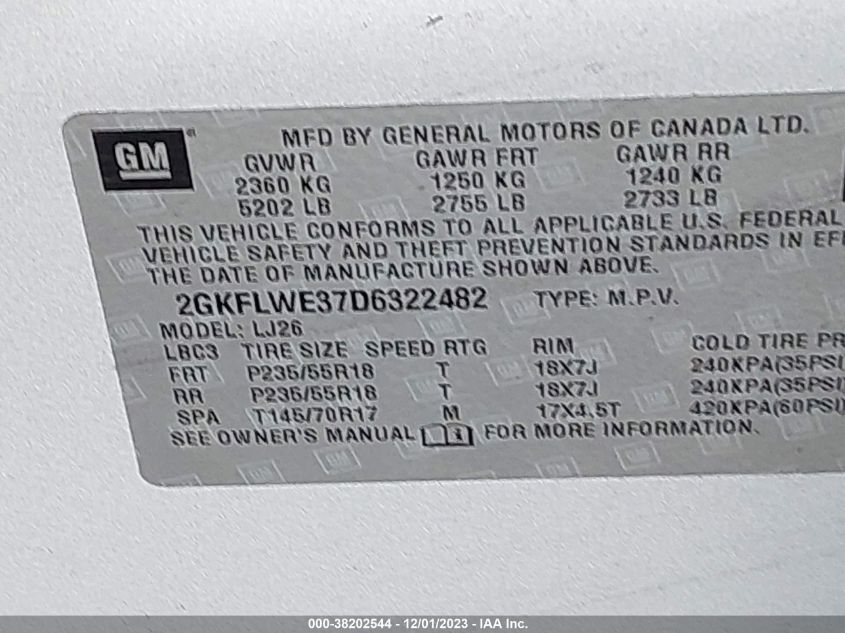2013 GMC TERRAIN SLT - 2GKFLWE37D6322482