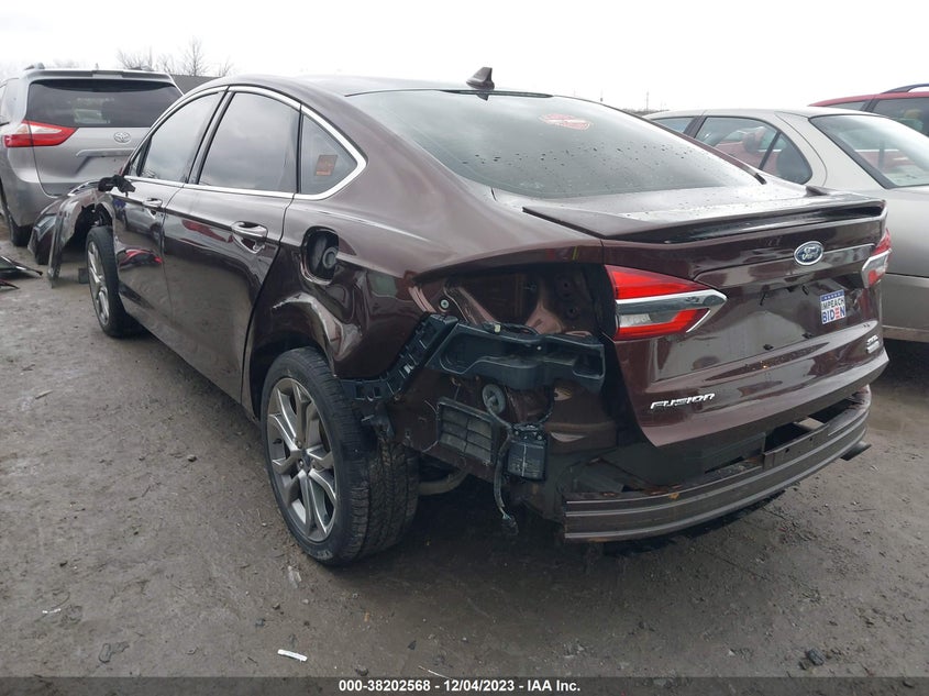 VIN 3FA6P0CD2KR129838 2019 FORD FUSION SEL