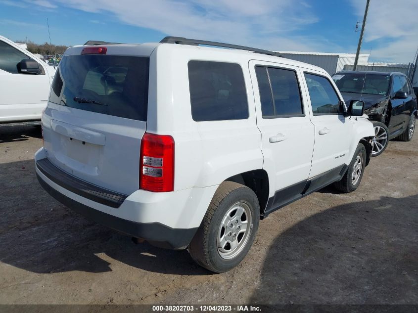 2014 JEEP PATRIOT SPORT - 1C4NJPBA3ED601193