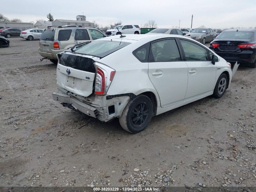 2014 TOYOTA PRIUS THREE - JTDKN3DU4E1765237
