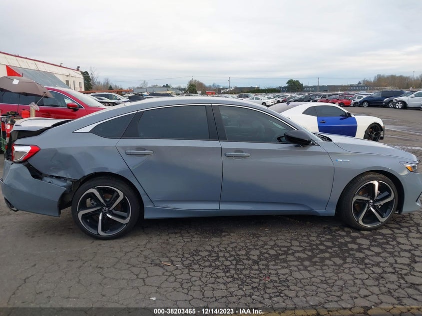 VIN 1HGCV3F27NA009662 2022 HONDA ACCORD HYBRID SPORT