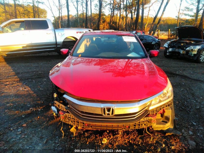 2016 HONDA ACCORD - 18GCR2F54GA031971